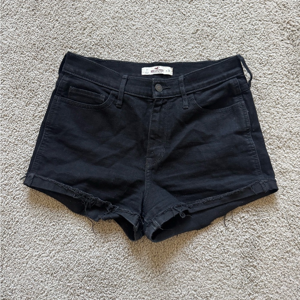 Hollister Black Denim Shorts